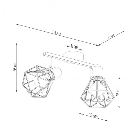 Reglette de plafond Artemis (2 Lumieres)