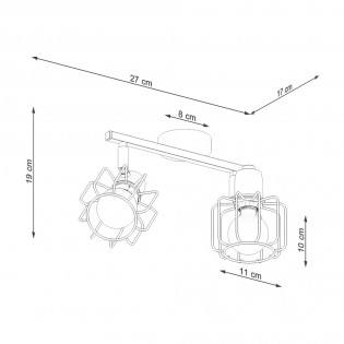 Reglette de plafond Beluci (2 Lumieres)