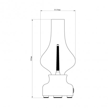 Lampe de table portable á LED Jason II (2W)