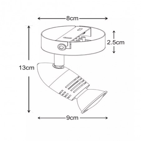 Spot de plafond Caro LED (5W)