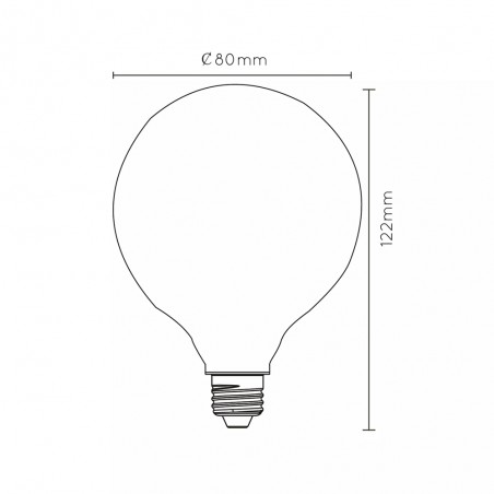 Ampoule LED E27 Opal G80 3-Step (8W)