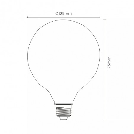 Ampoule LED E27 Opal G125 3-Step (8W)