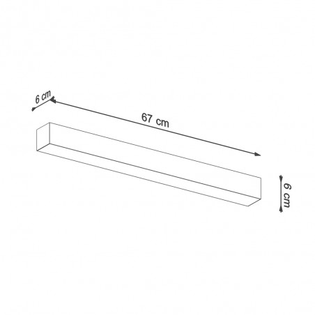 Plafónnier LED Pinne (17W)