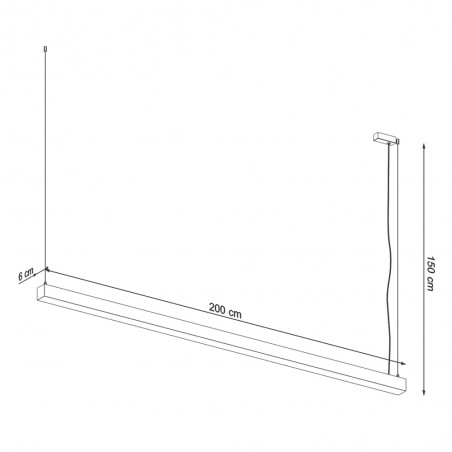 Lámpe a suspension LED Pinne (50W)