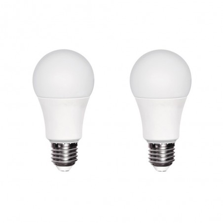 Pack 2 ampoules LED E27 avec capteur crépusculaire 11W (3000ºK).