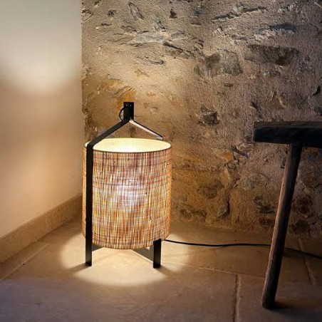 Lampe á poser Fanal L Rafia