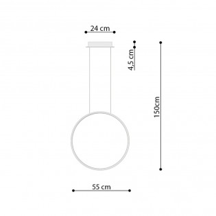 Lámpe de plafond LED Rio Oro (30W)