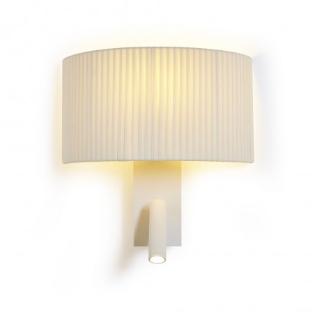 Applique avec lecteur LED Corba Tissu Coton (3W)