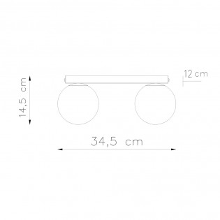 Reglette de plafond Yoli (2 Lumieres)