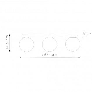 Reglette de plafond Yoli (3 Lumieres)