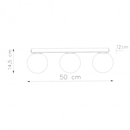 Reglette de plafond Yoli (3 Lumieres)
