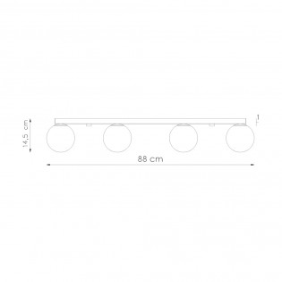 Reglette de plafond Yoli (4 Lumieres)