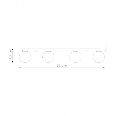 Reglette de plafond Yoli (4 Lumieres)