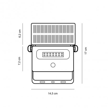 Projecteur solaire LED extérieur avec détecteur Marlo (8W)