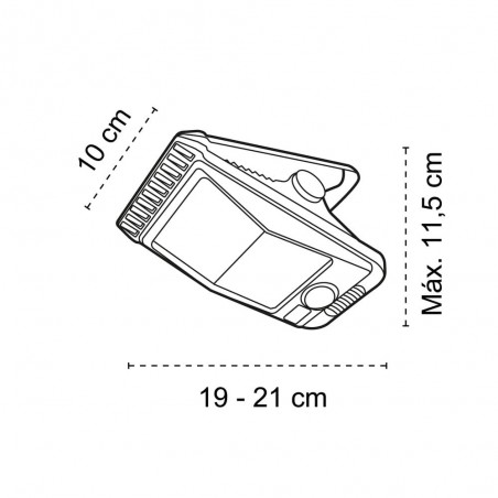 Applique solaire LED avec capteur Ross (3W)