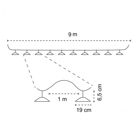 Guirlande solaire extérieure à LED Purna (8W)