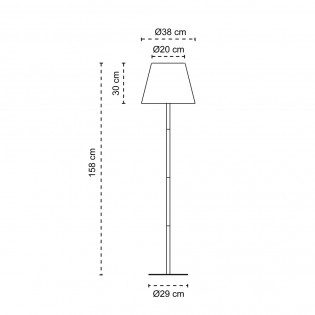 Lampadaire solaire LED Zenda
