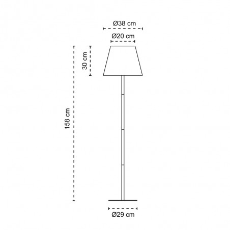 Lampadaire solaire LED Zenda
