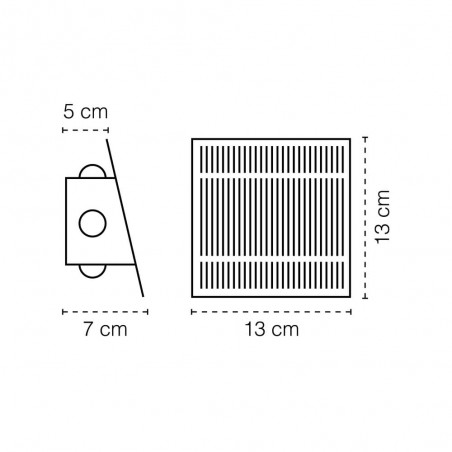 Applique solaire LED avec capteur Tenda 2CCT