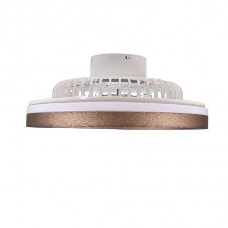 Ventilateur de plafond à LED Landa Brun Dim CCT (40W)