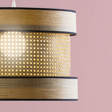 Lampe de plafond Takasi Wood Or