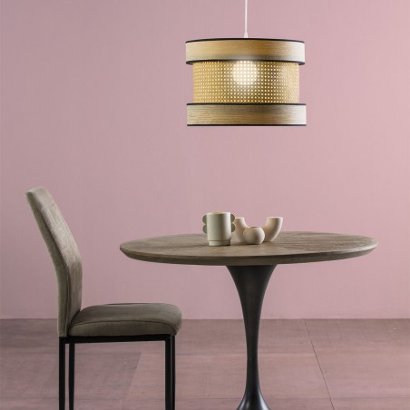 Lampe de plafond Takasi Wood Or