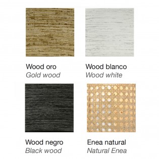 Lampe a poser Takasi Wood Blanc
