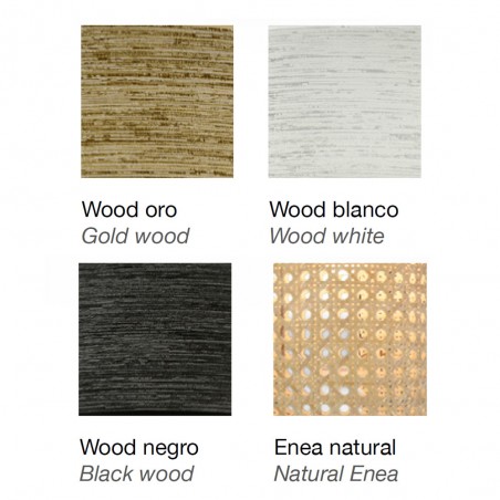 Lampe a poser Takasi Wood Blanc