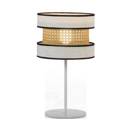 Lampe a poser Takasi Wood Blanc