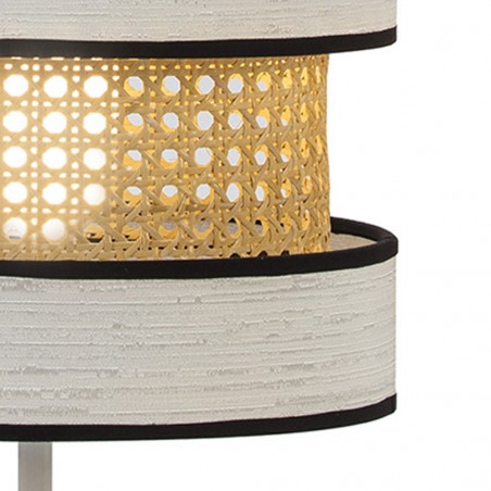 Lampe a poser Takasi Wood Blanc