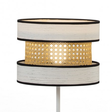 Lampe a poser Takasi Wood Blanc