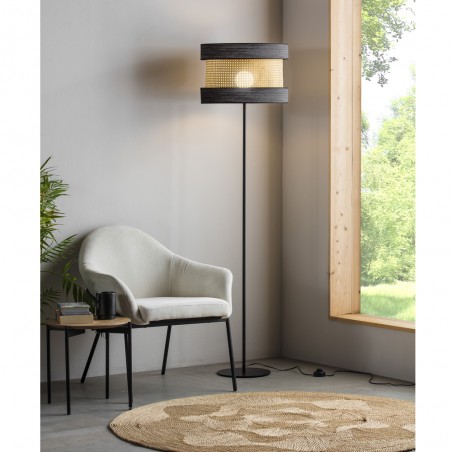Lampdaire Takasi Wood Noir