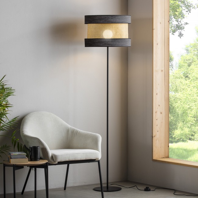 Lampdaire Takasi Wood Noir