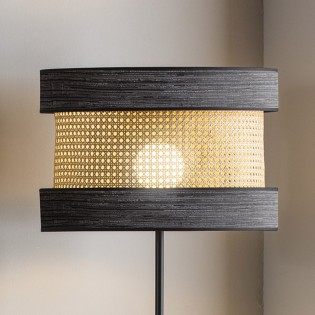 Lampdaire Takasi Wood Noir