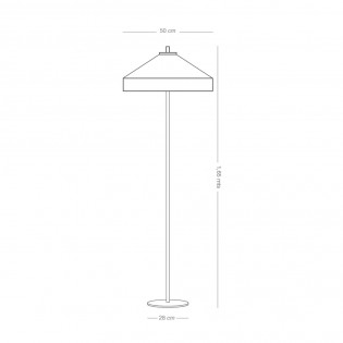 Lampadaire Aneris Or