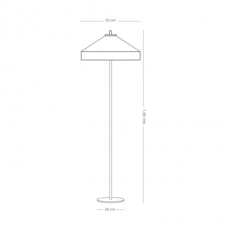 Lampadaire Aneris Or