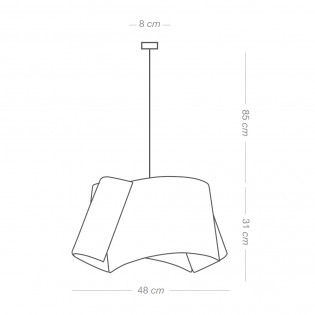 Lampe de suspension Naburu Rafia Classic