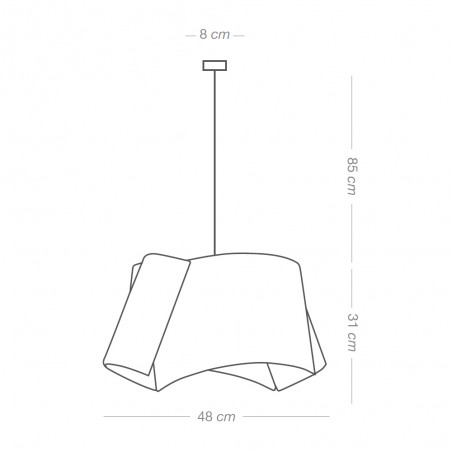 Lampe de suspension Naburu Rafia Classic
