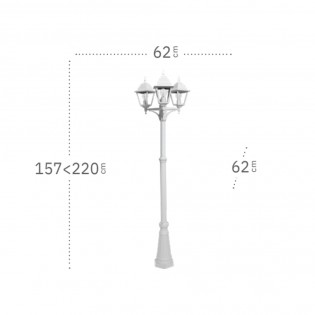 Potelet Exterieur Spica (3 Lumieres)