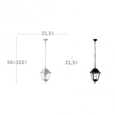 Lampe à suspension d'extérieur Spica