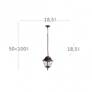 Lampe à suspension d'extérieur Bootes