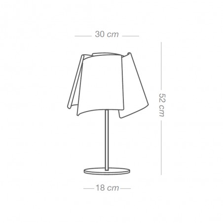 Lampe á poser Naburu Rafia Classic