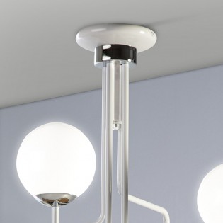 Plafonnier Moteo Blanc (4 lumieres)