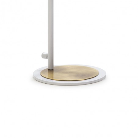 Lampe á poser Moteo Blanc-Or