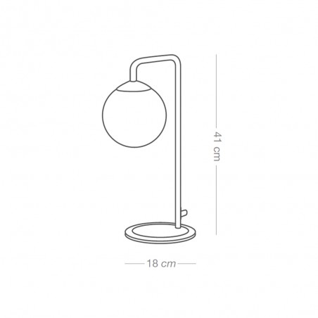 Lampe á poser Moteo Blanc-Or