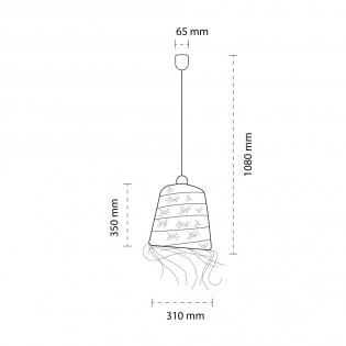 Lampe de plafond Nidas