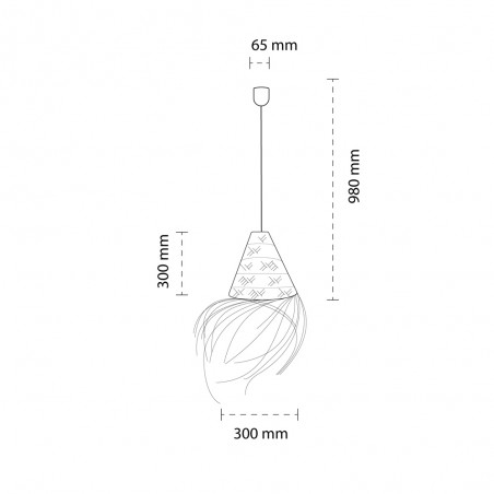 Lampe de plafond Nidas IV