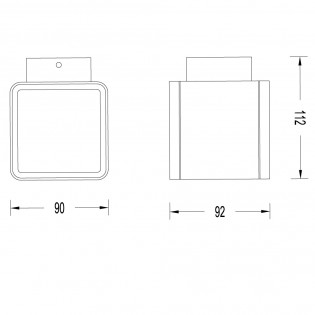 Applique Murale d'exterieur LED Antop (2x6W)