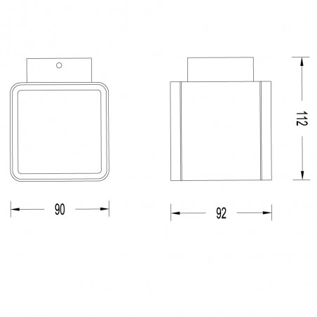 Applique Murale d'exterieur LED Antop (2x6W)