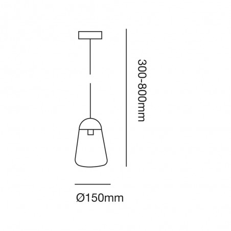 Lampe de suspension d'exterieur Nera